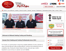 Tablet Screenshot of midwestheating.com